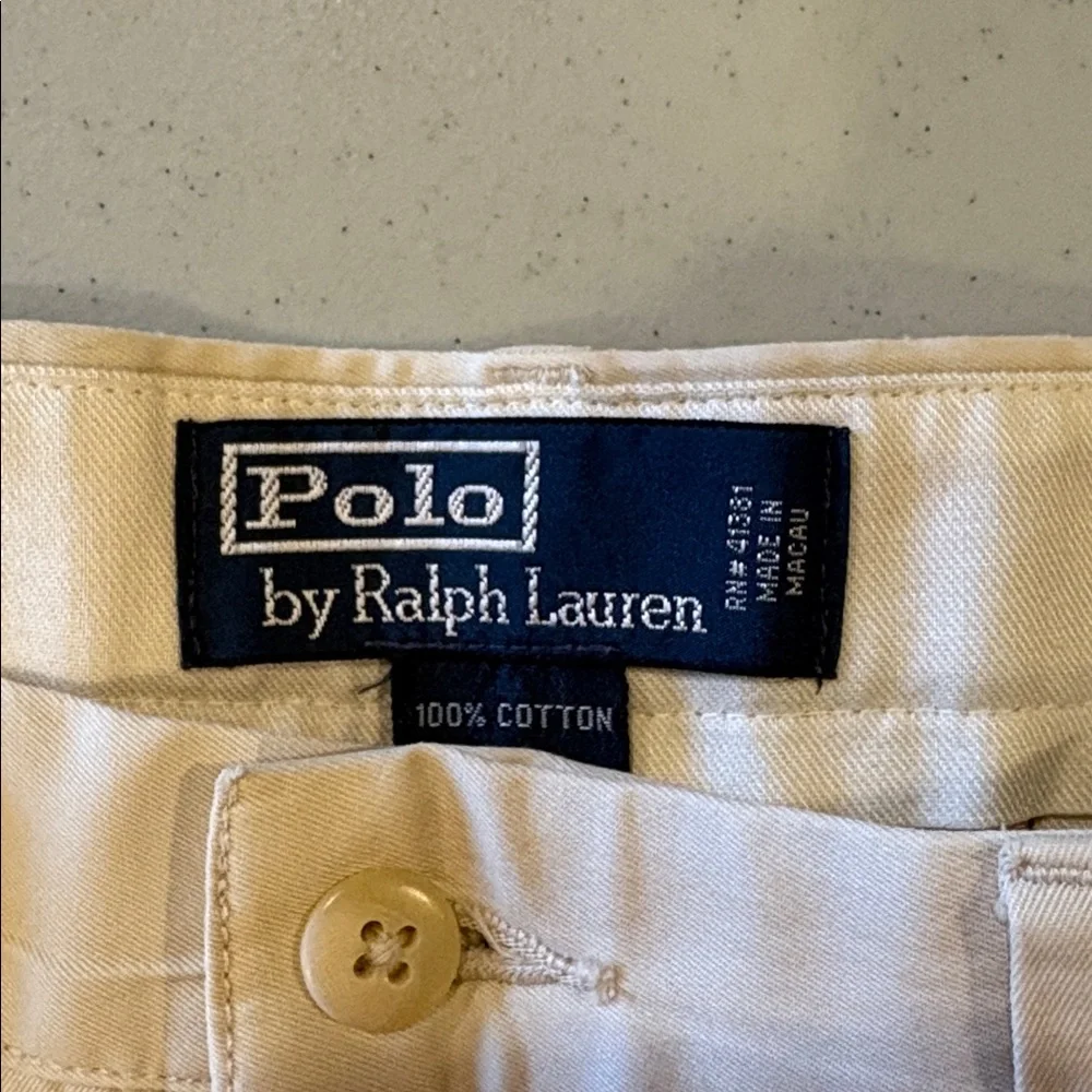 Polo by Ralph Lauren Men's 34 Cream Chinos
